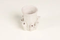 Coral Form Ceramic Serving Cup, Pearlescent Finish