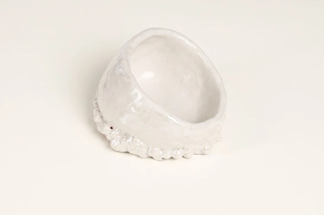 Grotta del Polpo Hand Sculpted Ceramic Serving Bowl
