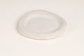 Pearlescent Wavy Ceramic Serving Platter, Organic Ocean Form