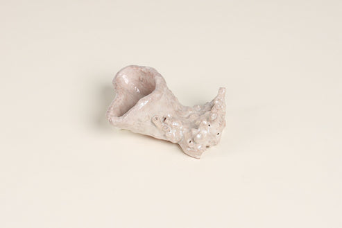 Sculpted Ceramic Napkin & Silverware Holder, Coastal Coral Texture